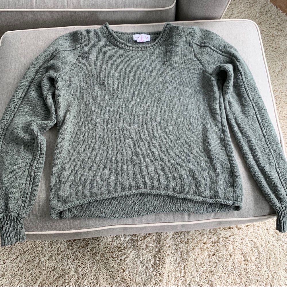 Sage green knit sweater